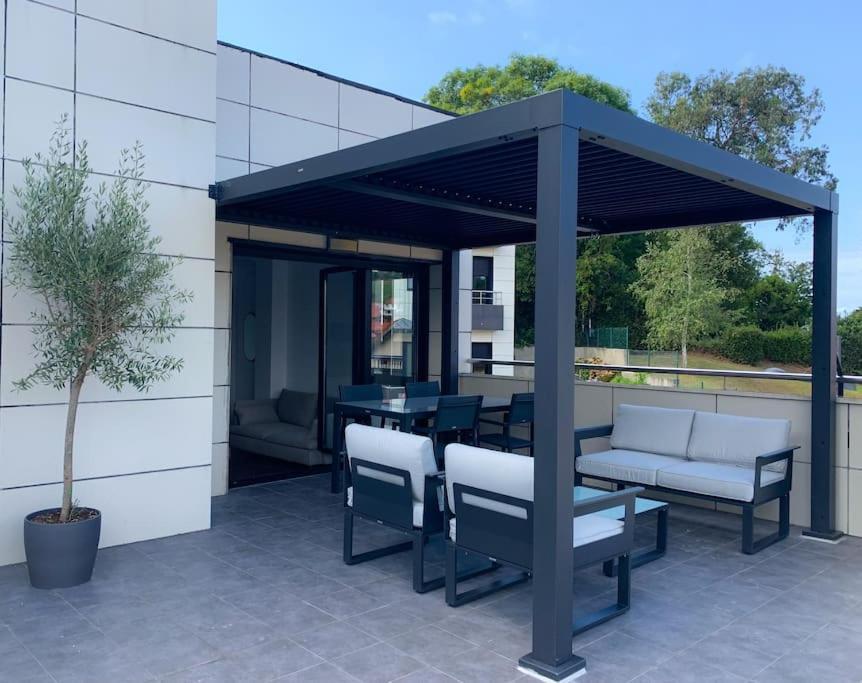 Atico Con Esplendida Terraza Comillas Exterior foto